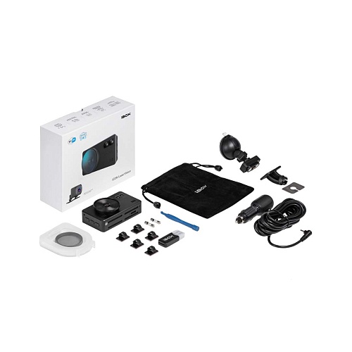 Видеорегистратор с сигнатурным радар-детектором iBOX iCON LaserVision WiFi Signature Dual + Внутрисалонная камера iBOX RearCam FHD2
